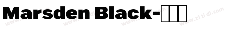 Marsden Black字体转换